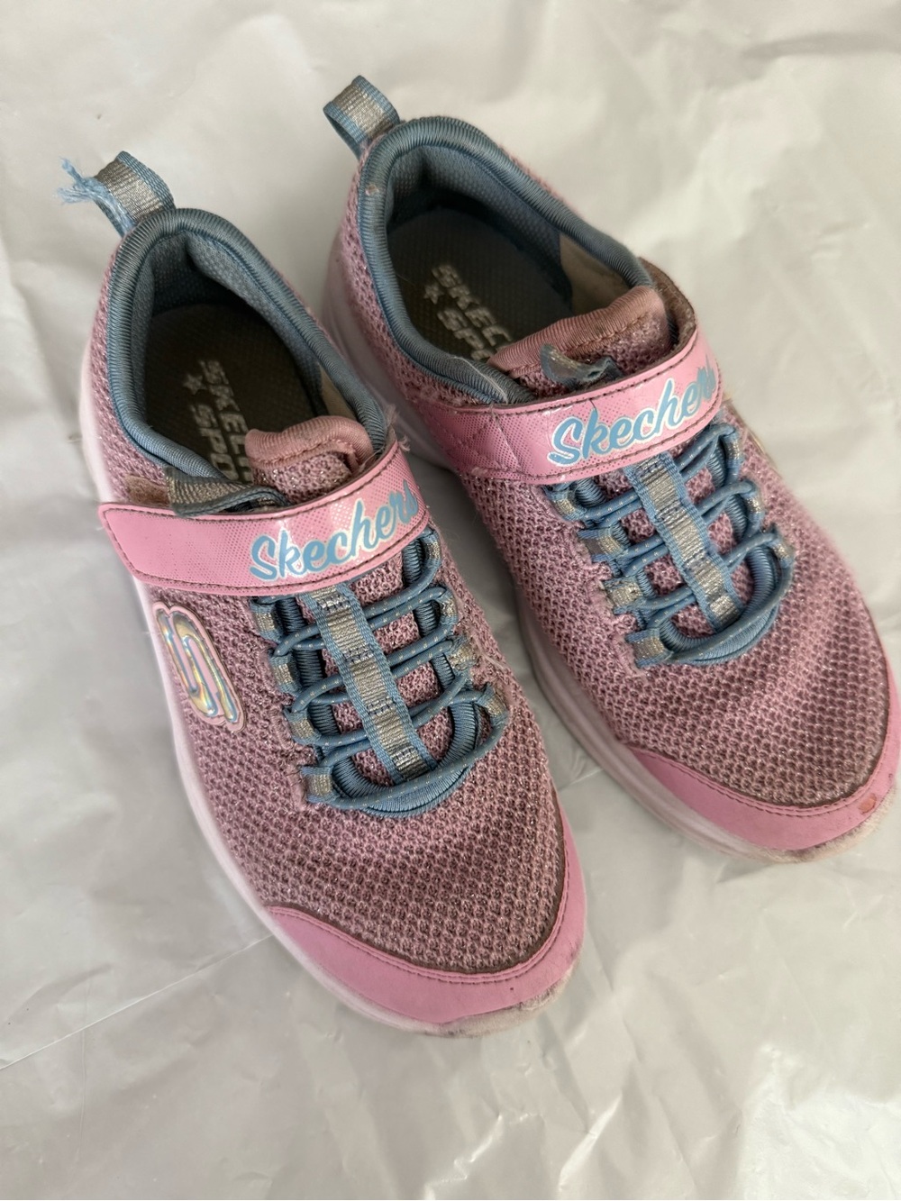 Skechers Pink and Blue Mesh Kids Sneakers
